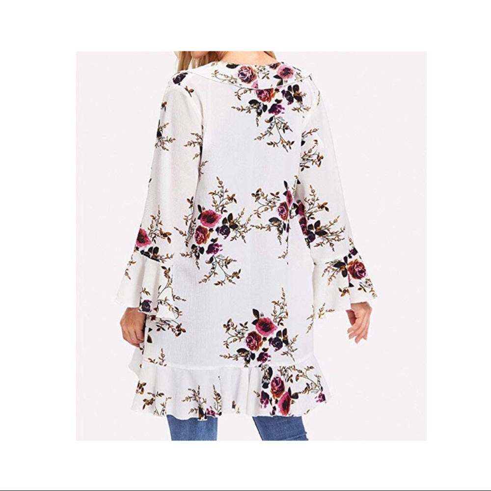 Floral cardigan kimono - Picture 2 of 4